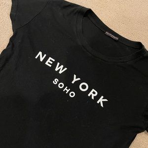 Brandy Melville black and white “New York Soho” t-shirt